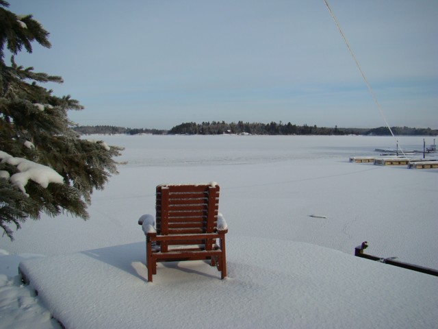 A little chilly to be relaxing in the chair
