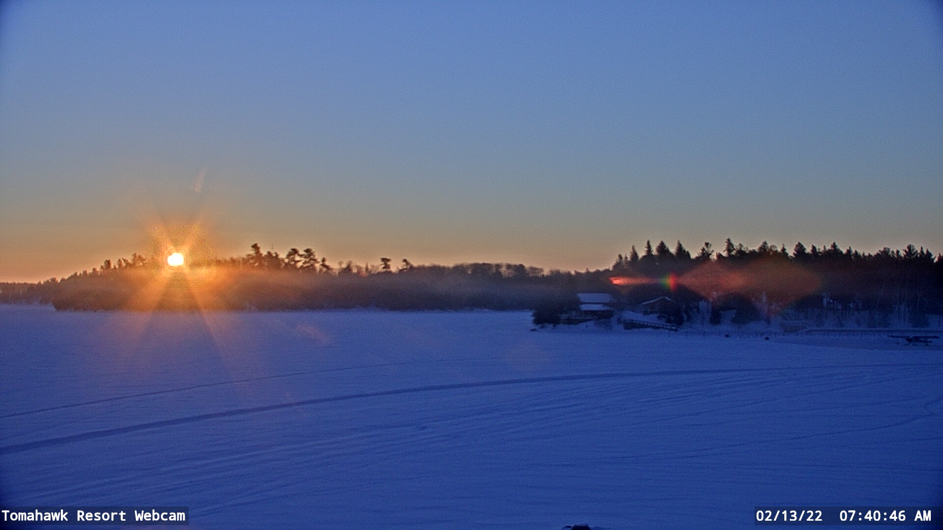 Lake of the Woods Webcam, Sun, 13 Feb 2022 13:40:47 GMT